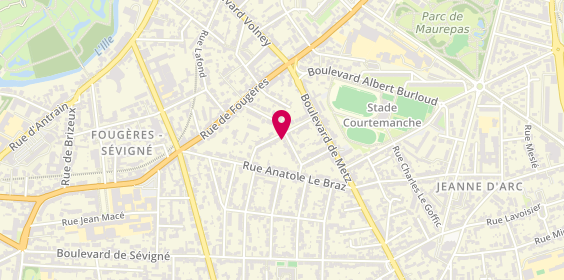 Plan de Sévigné Peinture, 20 Rue Baudelaire, 35700 Rennes