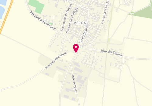 Plan de Nagla Peinture, Zone Industrielle de Veron Route Passy, 89510 Véron