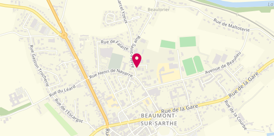Plan de Hernandez Décors, 32 Rue Saint-Pierre, 72170 Beaumont-sur-Sarthe