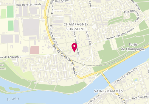 Plan de Les Peintures Champenoises, 62 Rue Francis Poulenc, 77430 Champagne-sur-Seine
