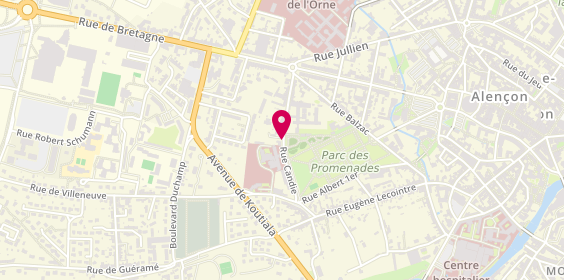 Plan de DELAFOY Paul-Louis, 50 Rue Candie, 61000 Alençon