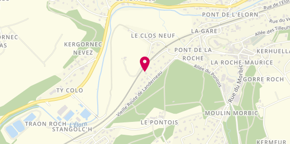 Plan de Jppeinture, 8 Vieille Route de Landerneau, 29800 La Roche-Maurice