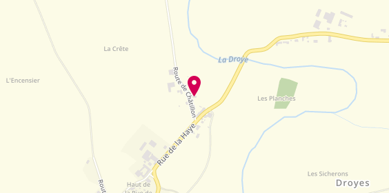 Plan de GUERRY Christian ARTISAN PEINTRE, 4 Route de Châtillon, 52220 Rives-Dervoises