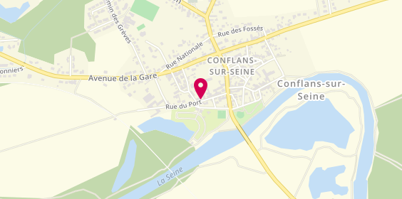 Plan de Cafe Caccia Chez Choupette, 22 Rue du Port, 51260 Conflans-sur-Seine