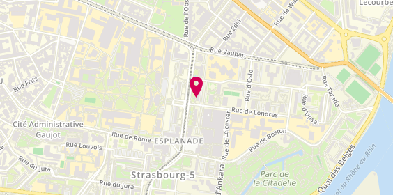 Plan de MERRAN Edouard, 19 Avenue du General de Gaulle, 67000 Strasbourg