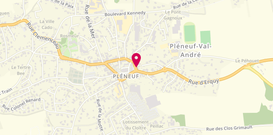 Plan de Atelier & Couleurs, 6 place de Lourmel, 22370 Pléneuf-Val-André