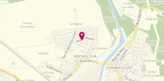 Plan de JOURDAN Xavier, 14 Rue du Méjean, 52410 Roches-sur-Marne