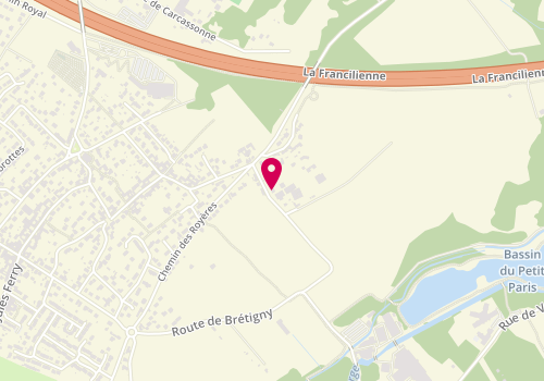 Plan de J M R Entreprise, 13 Bis chemin des Voiries, 91310 Leuville-sur-Orge