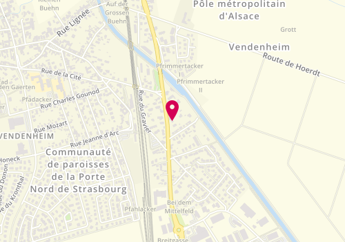 Plan de Mm Peinture & Decoration, 7 Bis Route de Strasbourg, 67550 Vendenheim