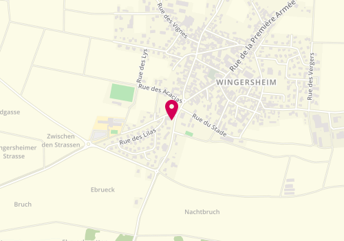 Plan de Osswald Damien, 2 Route de Mittelhausen, 67170 Wingersheim-les-Quatre-Bans