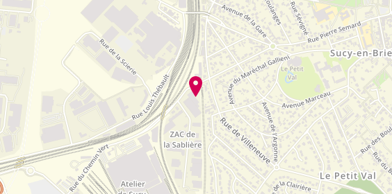 Plan de A.J.C de Bastos, 1 Rue du Chemin Vert, 94370 Sucy-en-Brie