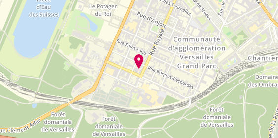 Plan de Lacour Entreprise, 86 Rue Royale, 78000 Versailles