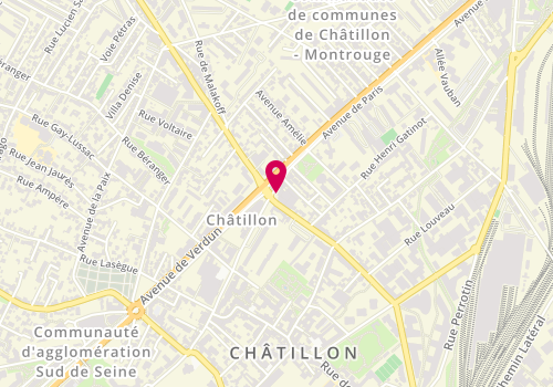 Plan de Ocampo Luis - Entreprise générale de bâtiment tous corps d'État, 2 avenue de Paris, 92320 Châtillon