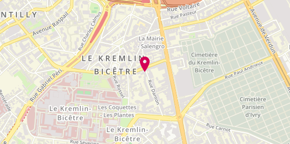 Plan de Atelier Bleu Turquin, 16 Rue Danton, 94270 Le Kremlin-Bicêtre