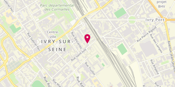 Plan de Sfrp, 3 Bis Rue Pierre Guignois, 94200 Ivry-sur-Seine