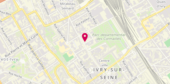 Plan de KOPISTENSKYY Vasyl, Avenue Danielle Casanova, 94200 Ivry-sur-Seine