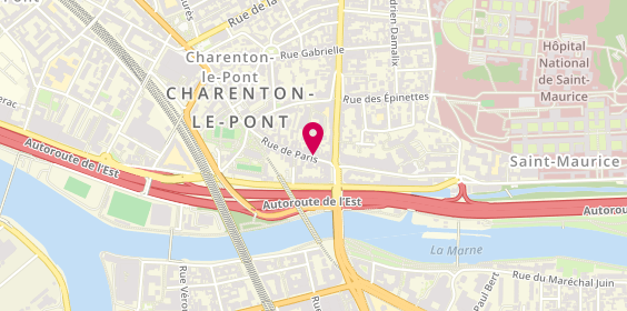 Plan de Ftc peinture, 14 Rue Paris, 94220 Charenton-le-Pont