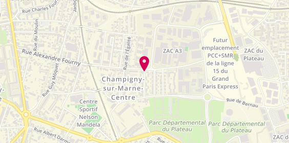 Plan de Lefrancois, 1 Rue du Clos de Bourges, 94500 Champigny-sur-Marne