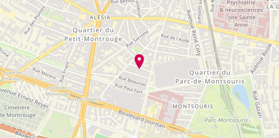 Plan de Entreprise G.Vallana, 11-13 Rue Lacaze, 75014 Paris