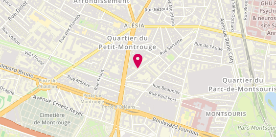 Plan de Badr Confiance Batiment, Chez Abc Liv
48 Rue Sarrette, 75014 Paris