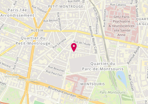 Plan de RIV DECO Peinture - Rénovation Complète d'Appartement - Paris, 21 Bis Rue Saint-Yves, 75014 Paris