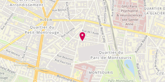 Plan de Riv Deco Peinture, 21 Bis Rue Saint-Yves, 75014 Paris