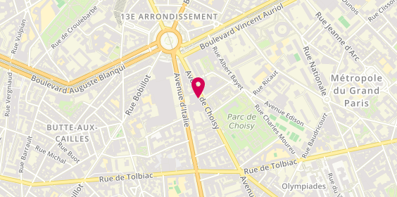 Plan de Bat, 183 avenue de Choisy, 75013 Paris