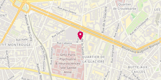 Plan de SYLLA Oumar, 64 Rue de la Santé, 75014 Paris