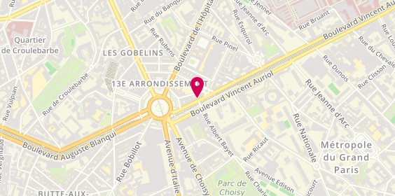 Plan de AUGUSTIN Willy, 172 Boulevard Vincent Auriol, 75013 Paris