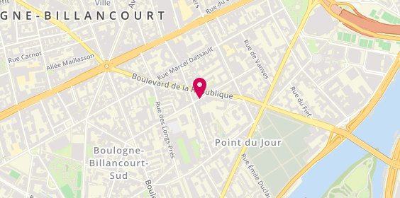 Plan de J C G Renovation Peinture, 49 Rue Dôme, 92100 Boulogne-Billancourt