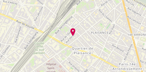 Plan de Global Habitat, 7 Bis Rue Decrès, 75014 Paris