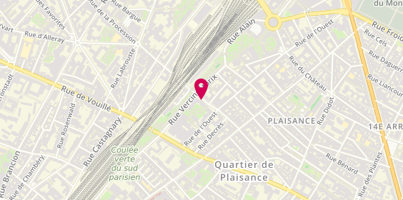 Plan de Deco Amani, 18 Rue Gergovie, 75014 Paris