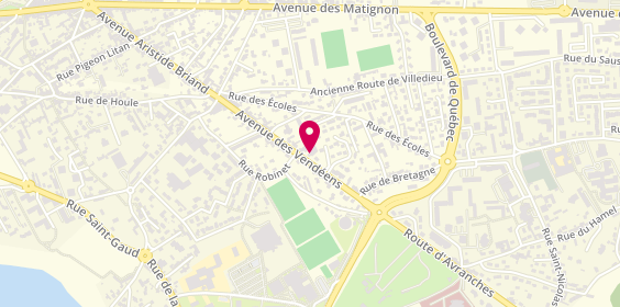 Plan de Legallet-Devain Peinture, 309 avenue des Vendéens, 50400 Granville