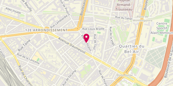 Plan de De Abreu, 112 Rue de Picpus, 75012 Paris