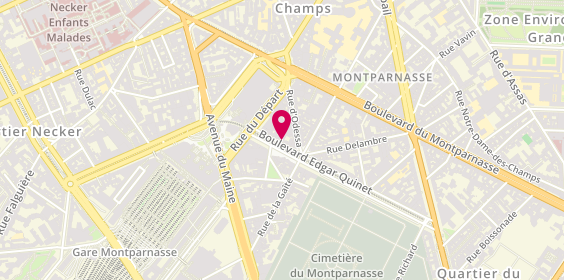Plan de CAPUANO BLASCO DANIEL, 64 Boulevard Edgar Quinet, 75014 Paris