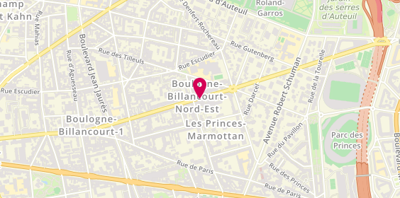Plan de Blanc Brillant, 73 Rue Château, 92100 Boulogne-Billancourt