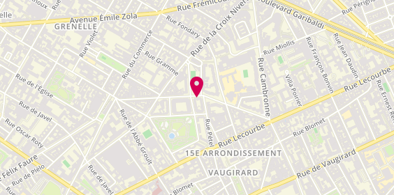 Plan de Bachet, Rez de Chaussee et 40 Rue Mademoiselle, 75015 Paris