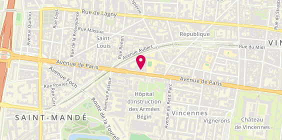 Plan de Mf Rénovation, 112 avenue de Paris, 94300 Vincennes
