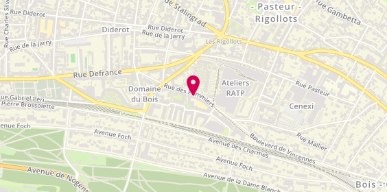 Plan de Alex Deco, 10 Rue Pommiers, 94300 Vincennes
