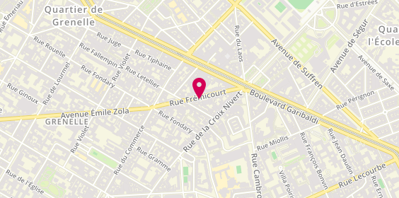Plan de Btp Services, 22 Rue Frémicourt, 75015 Paris