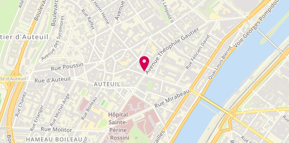 Plan de MAZUR Franciszek, 60 Avenue Théophile Gautier, 75016 Paris
