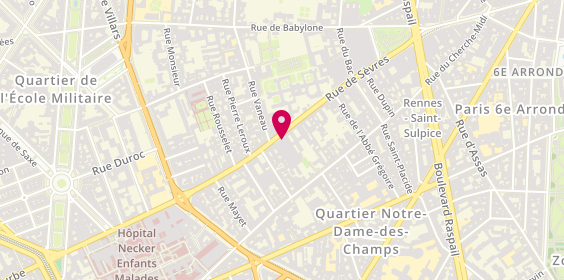 Plan de Delahaye Bâtiment, 101 Rue de Sèvres, 75006 Paris