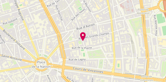 Plan de New Bat, 10 Rue de Buzenval, 75020 Paris