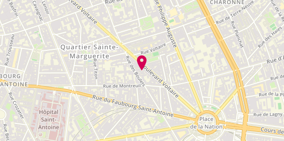 Plan de Erni Bat, 242 Boulevard Voltaire, 75011 Paris