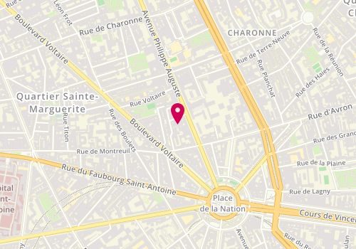 Plan de Galante Entreprise, 33 Avenue Philippe Auguste, 75011 Paris