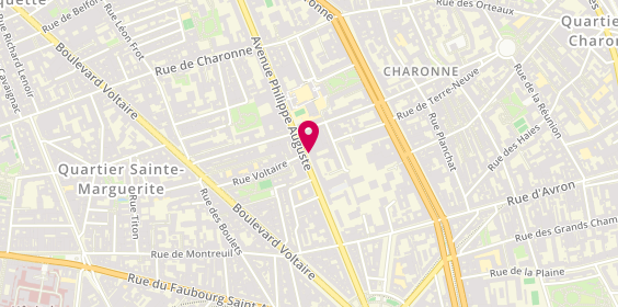 Plan de Atm, 54 Avenue Philippe Auguste, 75011 Paris