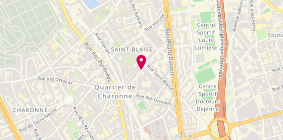 Plan de SIMA Pape Karamo, 20 Rue du Clos, 75020 Paris