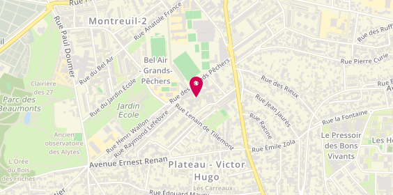 Plan de MELISSE Avent Ruddy, 17 Rue Robert Legros, 93100 Montreuil