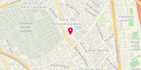 Plan de Rouffet Entreprise, 12 Rue Lucien Leuwen, 75020 Paris