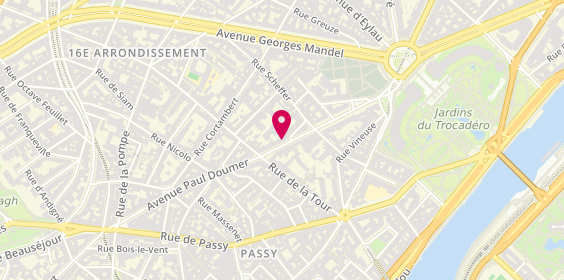 Plan de Entreprise Guimaraes, 32 avenue Paul Doumer, 75116 Paris